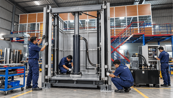 Hydraulic elevator cylinder assembly