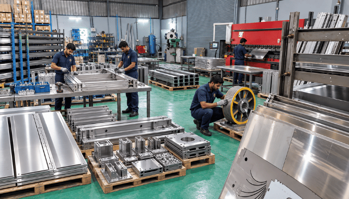 Machined components and traction sheave