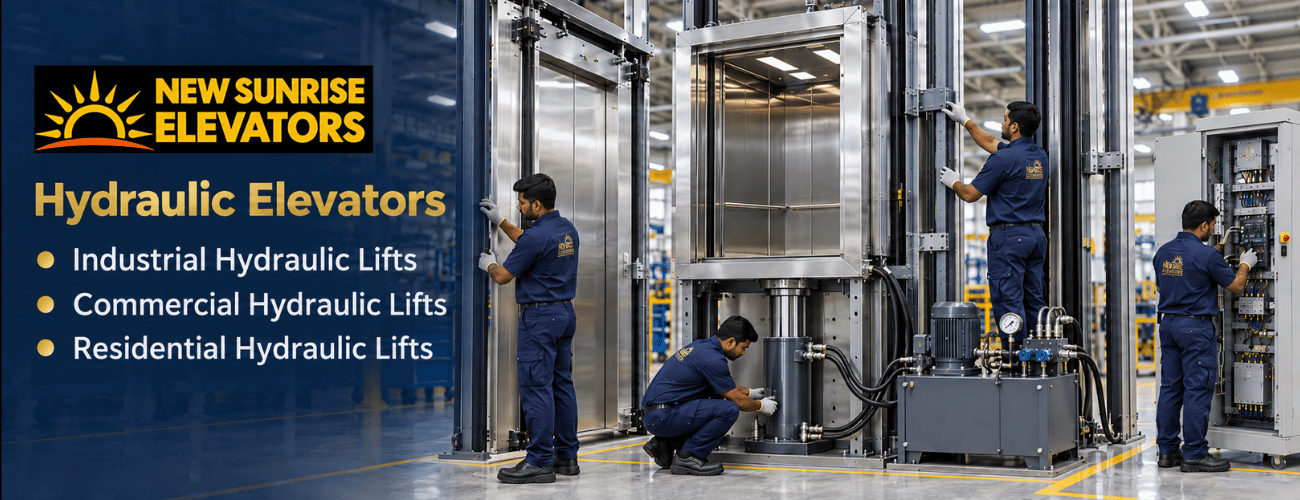 Hydraulic elevators for industrial, commercial and residential applications