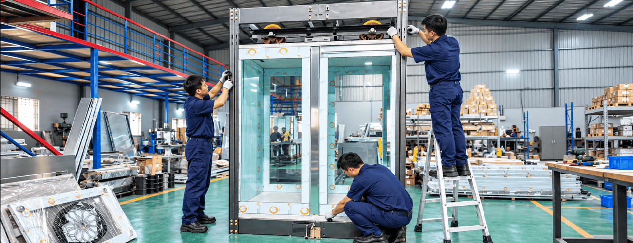 Elevator components and sheet metal fabrication